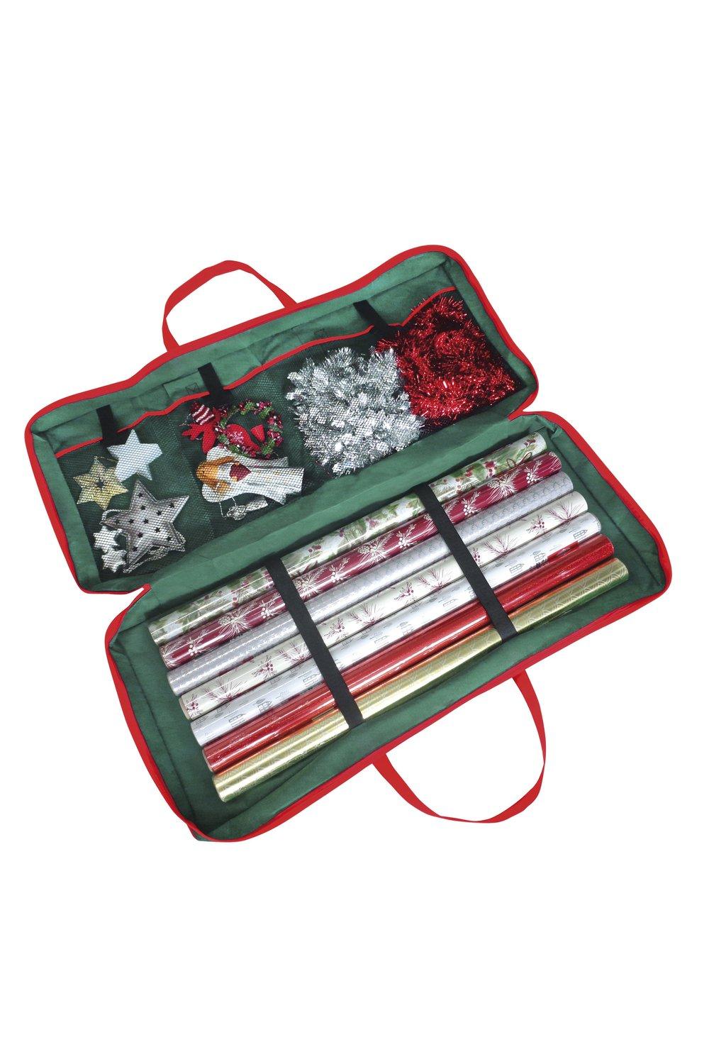 Country Club Christmas Corner Gift Wrap Storage Bag 82 x 34 x 13cm|dark green